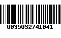 Código de Barras 0035032741041