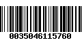 Código de Barras 0035046115760