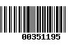 Código de Barras 00351195