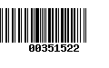 Código de Barras 00351522