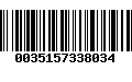 Código de Barras 0035157338034