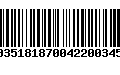 Código de Barras 00351818700422003453