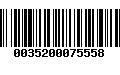 Código de Barras 0035200075558