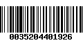 Código de Barras 0035204401926