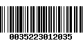 Código de Barras 0035223012035