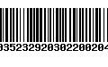 Código de Barras 00352329203022002041