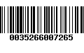 Código de Barras 0035266007265