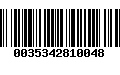 Código de Barras 0035342810048