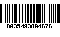 Código de Barras 0035493894676