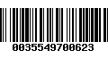 Código de Barras 0035549700623