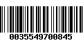 Código de Barras 0035549700845