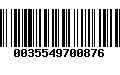 Código de Barras 0035549700876