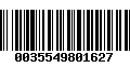 Código de Barras 0035549801627