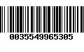 Código de Barras 0035549965305