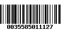 Código de Barras 0035585011127