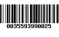 Código de Barras 0035593990025