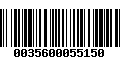 Código de Barras 0035600055150