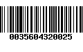 Código de Barras 0035604320025