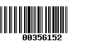 Código de Barras 00356152