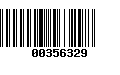 Código de Barras 00356329