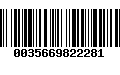 Código de Barras 0035669822281