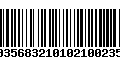 Código de Barras 00356832101021002352