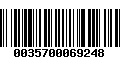 Código de Barras 0035700069248