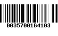 Código de Barras 0035700164103