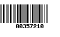 Código de Barras 00357210