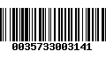 Código de Barras 0035733003141