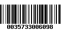 Código de Barras 0035733006098