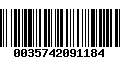 Código de Barras 0035742091184