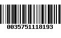 Código de Barras 0035751118193