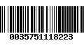 Código de Barras 0035751118223