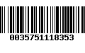 Código de Barras 0035751118353