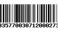 Código de Barras 00357700307120002739