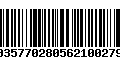 Código de Barras 00357702805621002794