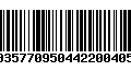 Código de Barras 00357709504422004053