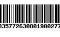 Código de Barras 00357726308019002777