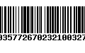 Código de Barras 00357726702321003277