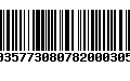 Código de Barras 00357730807820003056