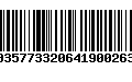 Código de Barras 00357733206419002635