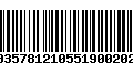 Código de Barras 00357812105519002025