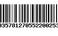 Código de Barras 00357812705522002533