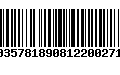 Código de Barras 00357818908122002710