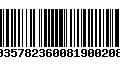 Código de Barras 00357823600819002080