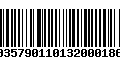 Código de Barras 00357901101320001861