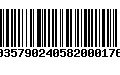 Código de Barras 00357902405820001765