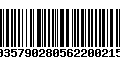 Código de Barras 00357902805622002159