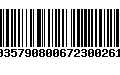 Código de Barras 00357908006723002619